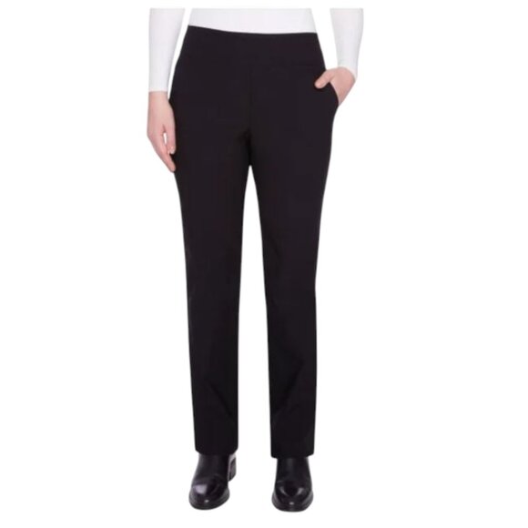 NEW S.C. & Co. Pull-On Straight Leg Pant with Tummy Control | Black - Picture 1 of 5